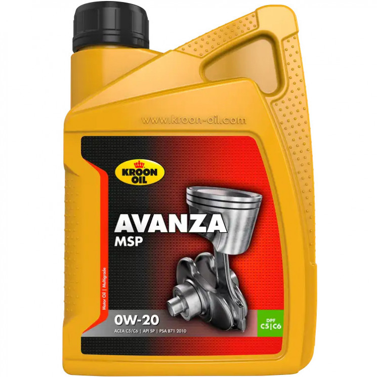 Синтетическое моторное масло Kroon-Oil Avanza MSP 0W-20
