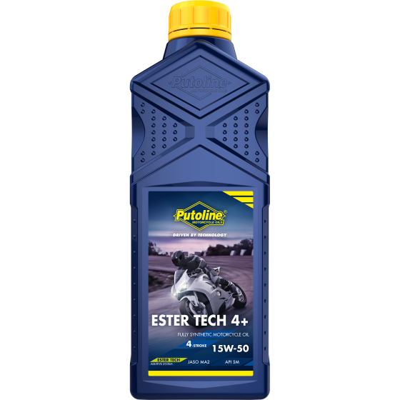 Мотоциклетное 4-х тактное синтетическое моторное масло Putoline ESTER TECH 4+ 15W-50